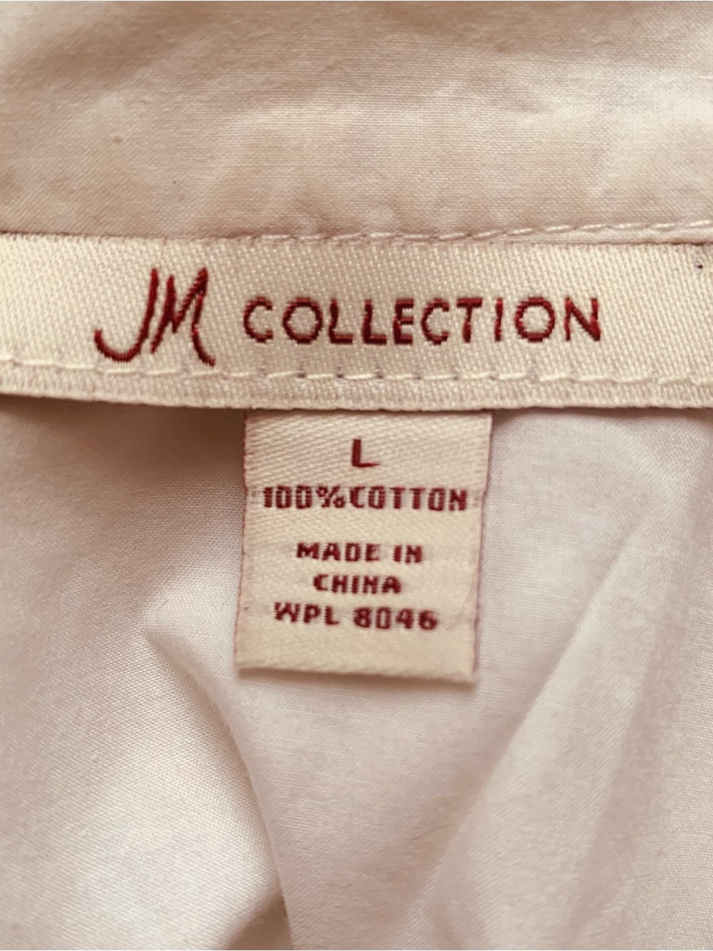 JM Collection Light Pink Cotton Button-Front Shirt